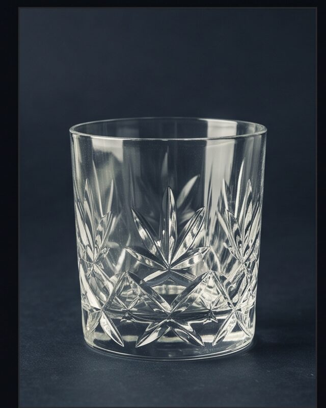 Cut crystal tumbler