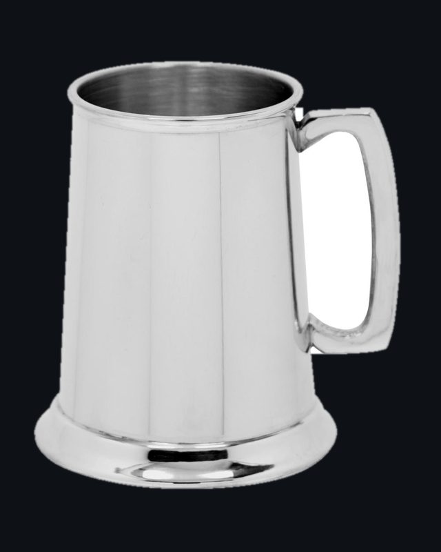 1 Pint Pewter Beer Mug Tankard With Classic Handle